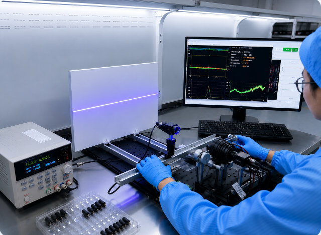 Laser module testing and technical support